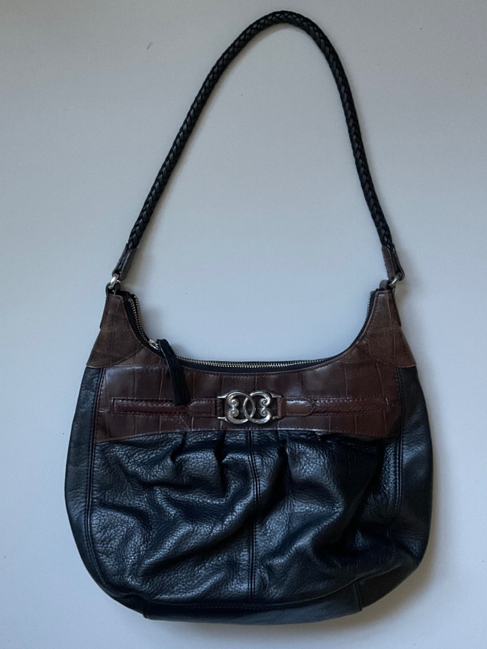 Brighton Leather Shoulder Bag in Good Condition